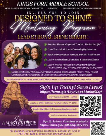  Designed to Shine Mentoring 
