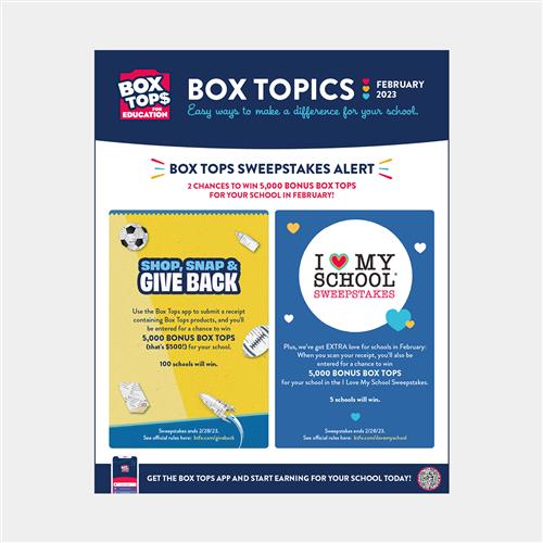 Box Tops Sweepstakes